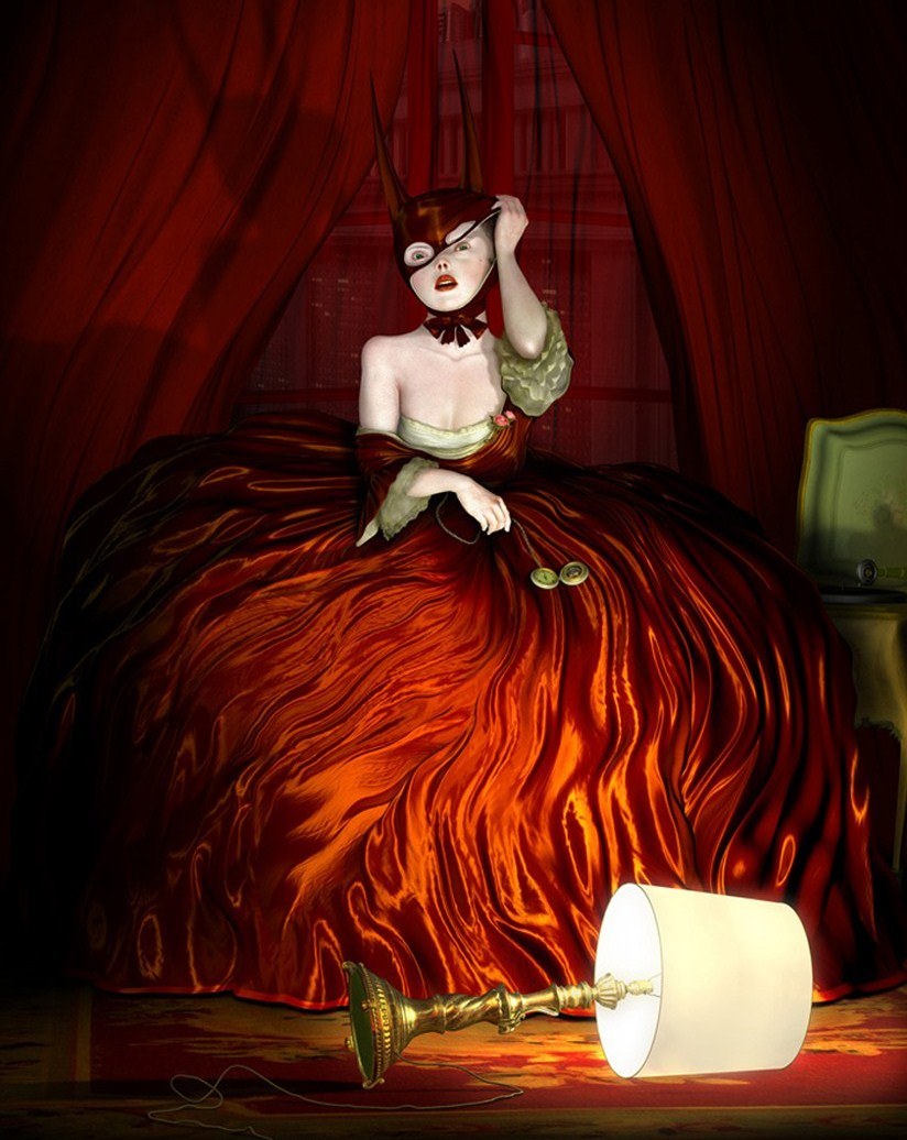 Unknown Artist Red dress